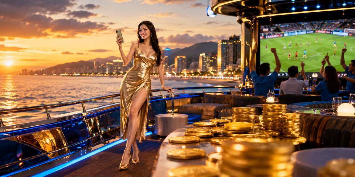 Người dùng tại Đà Nẵng chơi casino trên điện thoại bên ly cà phê buổi sáng