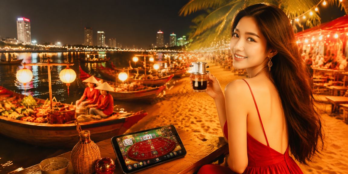 Người dùng tại Nha Trang theo dõi kèo và thưởng thức cà phê buổi sáng